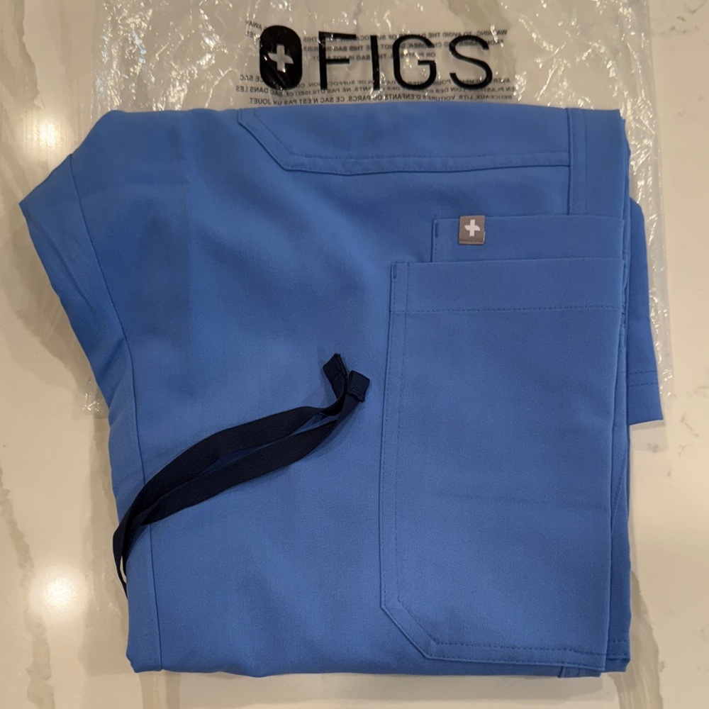 Figs Blue Scrub Pants